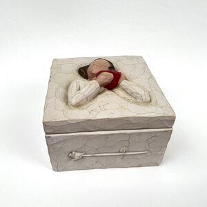 DEMDACO Willow Tree Trinket Box w Lid Love Heartfelt True Valentine Mini Gift